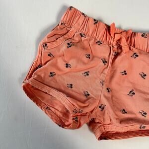 Junk Food x Disney Peach Mickey Mouse Bubble Shorts Sz 2T